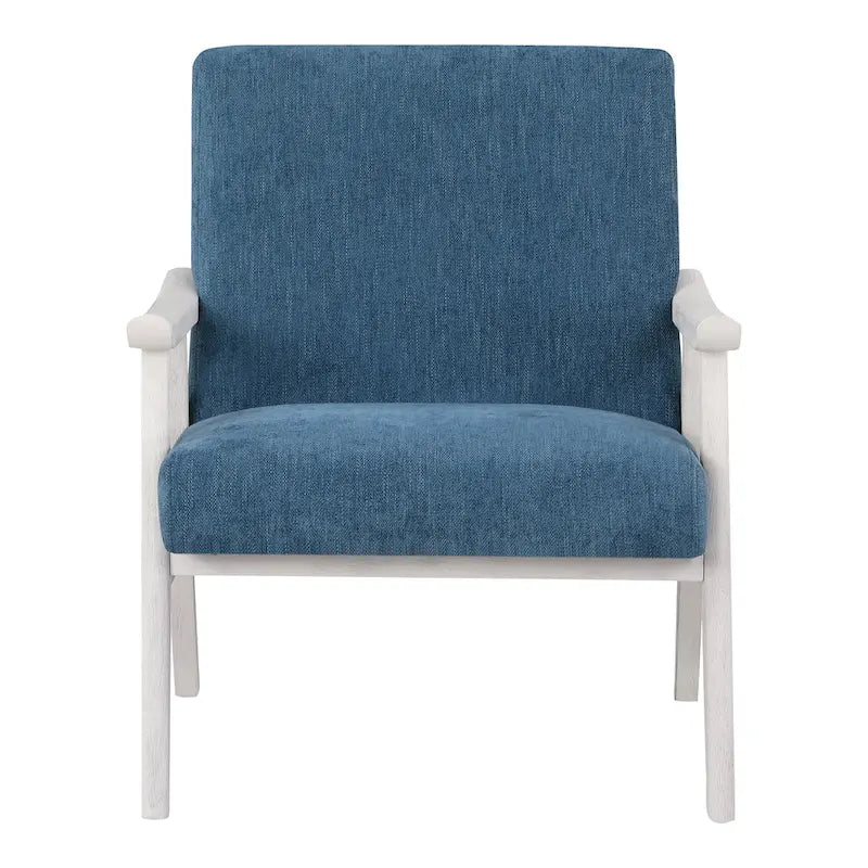 Sillón tapizado de tela de mediados de siglo