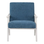 Sillón tapizado de tela de mediados de siglo