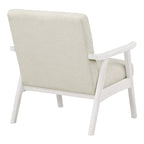 Sillón tapizado de tela de mediados de siglo