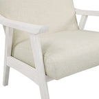 Sillón tapizado de tela de mediados de siglo