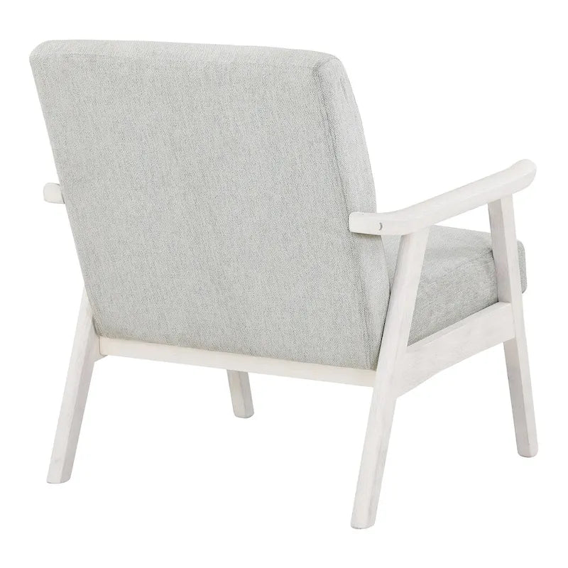 Sillón tapizado de tela de mediados de siglo