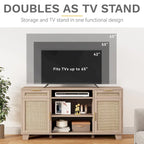Mueble de TV de ratán