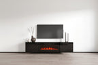 Luxe EF Wall Mounted Electric Fireplace Modern 72 TV Stand