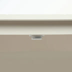 Aparador de madera de 2 puertas en negro/blanco roto, con estantes ajustables