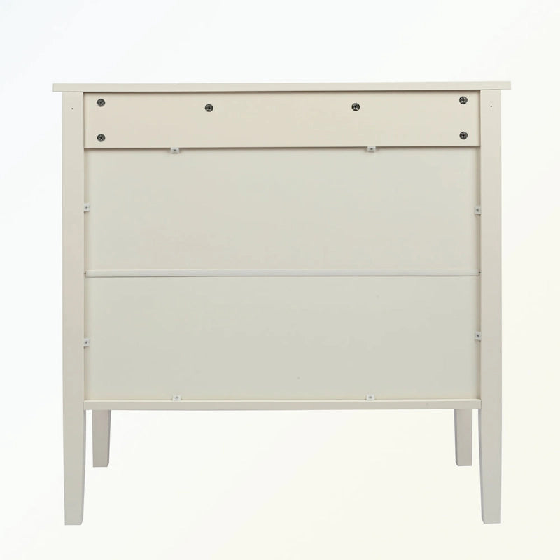 Aparador de madera de 2 puertas en negro/blanco roto, con estantes ajustables
