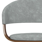 Silla de comedor individual de madera curvada de mediados de siglo - 20.5 an. x 21.7 prof. x 30.9 al.