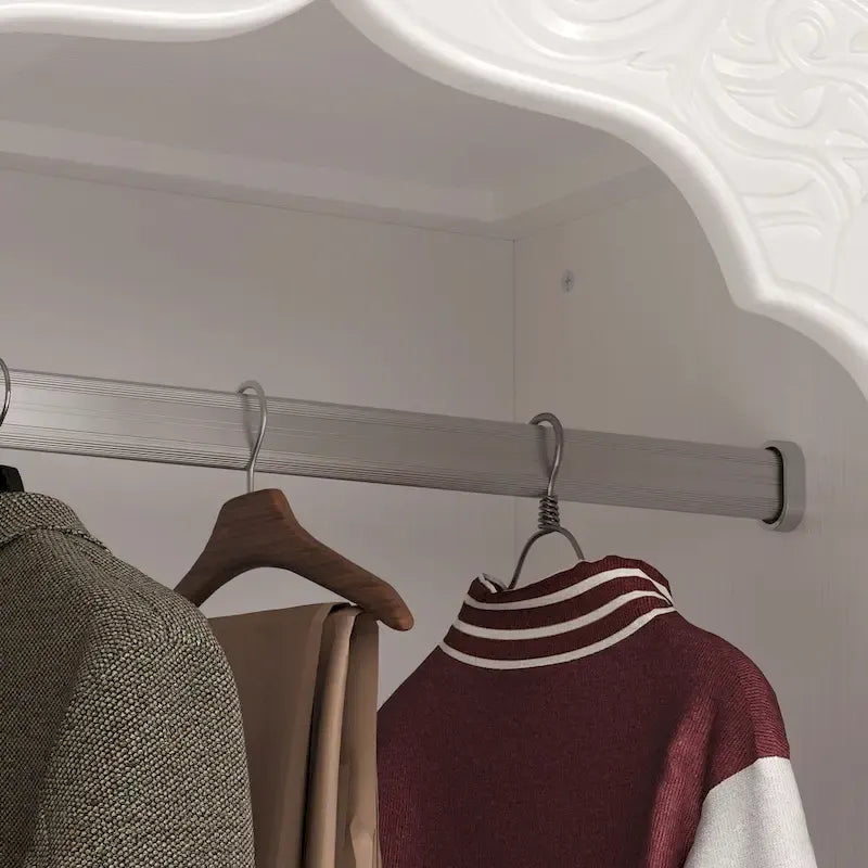 Armario rústico expandible con puerta de cristal