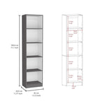 Juego de 3 libreros modulares de 4 estantes, blanco/multicolor/negro, montaje entre 3 personas