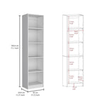 Juego de 3 libreros modulares de 4 estantes, blanco/multicolor/negro, montaje entre 3 personas