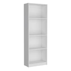 Juego de 3 libreros modulares de 4 estantes, blanco/multicolor/negro, montaje entre 3 personas