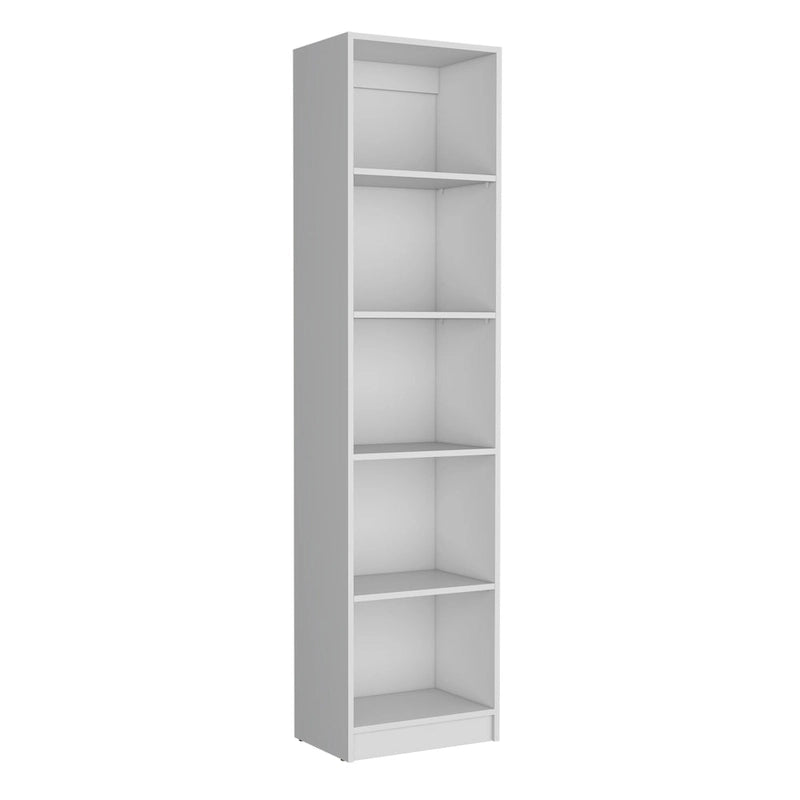 Juego de 3 libreros modulares de 4 estantes, blanco/multicolor/negro, montaje entre 3 personas