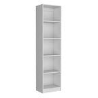 Juego de 3 libreros modulares de 4 estantes, blanco/multicolor/negro, montaje entre 3 personas