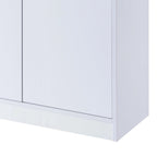 Zapatero de madera blanca con 2 puertas, con capacidad para hasta 15 pares