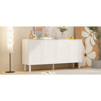 Aparador con 4 puertas, mesa auxiliar tipo buffet - 63.2W