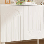 Aparador con 4 puertas, mesa auxiliar tipo buffet - 63.2W