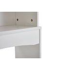 Armario de almacenamiento para encima del inodoro pintado de blanco con estantes ajustables