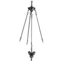 Colgante de techo Pewter con 3 luces en racimo invertido, altura regulable, individual