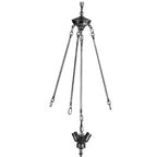 Colgante de techo Pewter con 3 luces en racimo invertido, altura regulable, individual