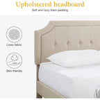 Estructuras de cama tapizadas con cabecero ajustable