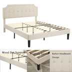 Estructuras de cama tapizadas con cabecero ajustable