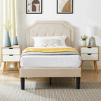 Estructuras de cama tapizadas con cabecero ajustable