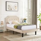 Estructuras de cama tapizadas con cabecero ajustable