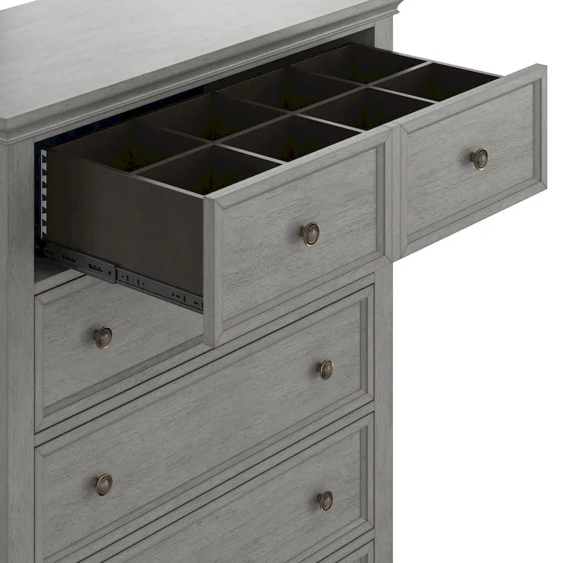 Cómoda modular de madera de 5 cajones