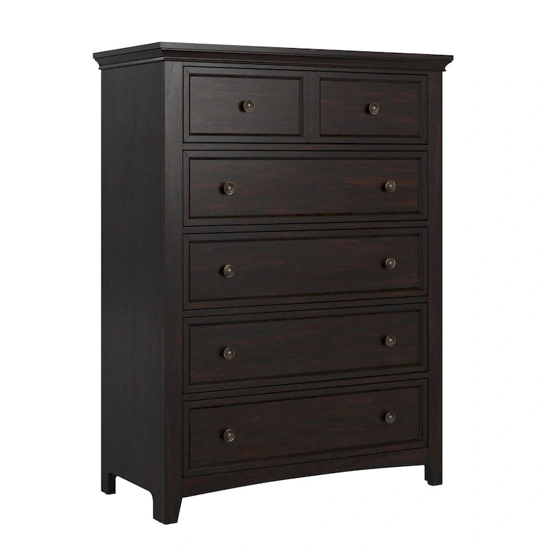 Cómoda modular de madera de 5 cajones