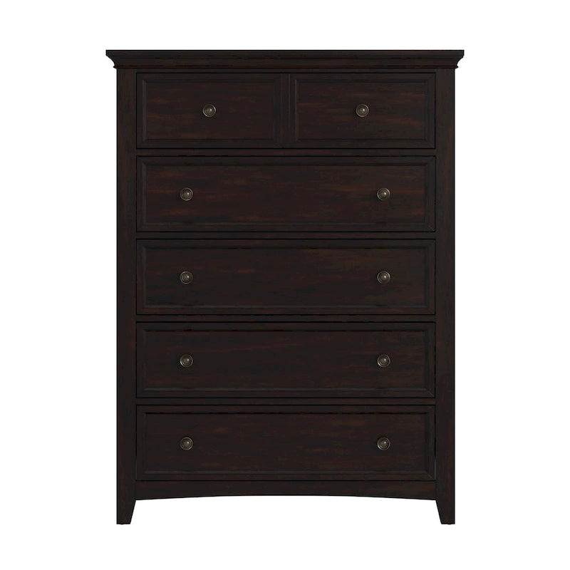 Cómoda modular de madera de 5 cajones