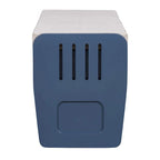 Banco de Almacenamiento con Cajones Blanco/Azul Marino/Espresso/Madera Natural – Asiento para 2 Personas