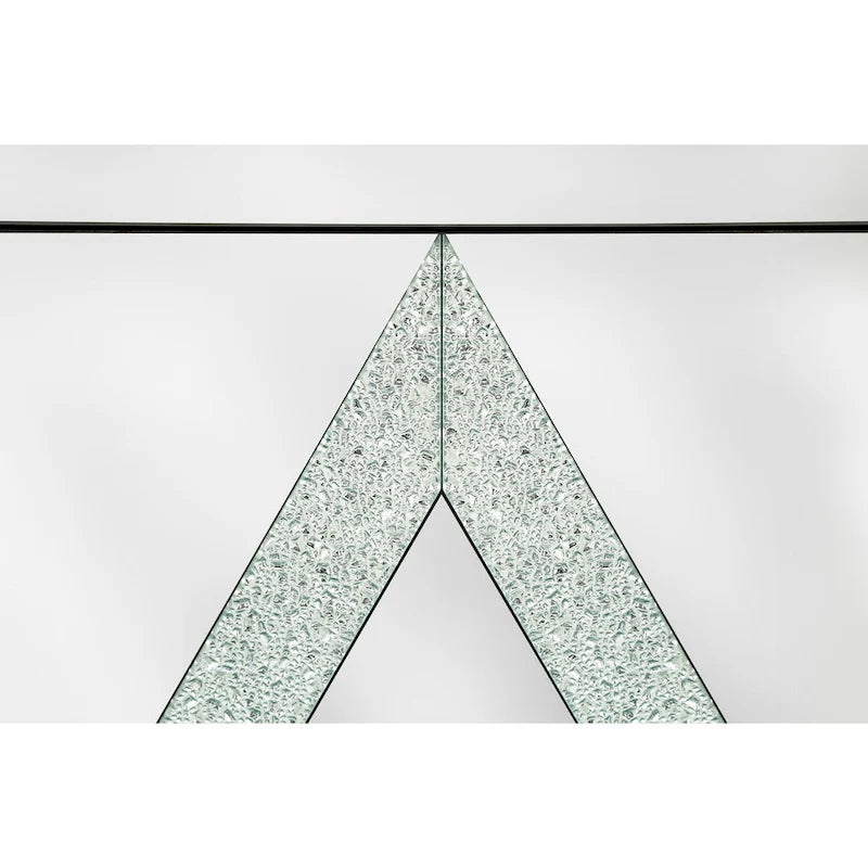 Armario de almacenamiento de 2 puertas plateado/gris con moldura de espejo y diseño de diamante – Montaje para 1 persona