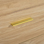 Cómoda Natural de Doble Columna con 6 Cajones