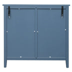Gabinete de almacenamiento azul de 3 cajones, estilo americano, individual