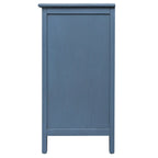 Gabinete de almacenamiento azul de 3 cajones, estilo americano, individual