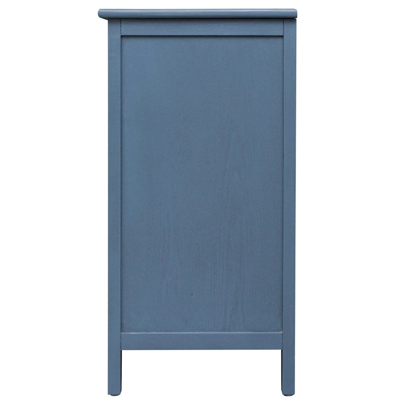 Gabinete de almacenamiento azul de 3 cajones, estilo americano, individual