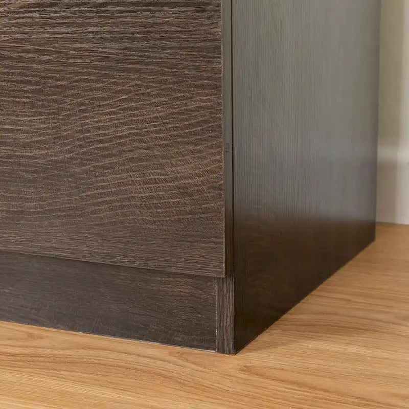 Mueble de almacenaje de 6 cajones marrón/gris/gris oscuro, montaje para 1 persona