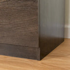 Mueble de almacenaje de 6 cajones marrón/gris/gris oscuro, montaje para 1 persona
