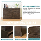 Mueble de almacenaje de 6 cajones marrón/gris/gris oscuro, montaje para 1 persona