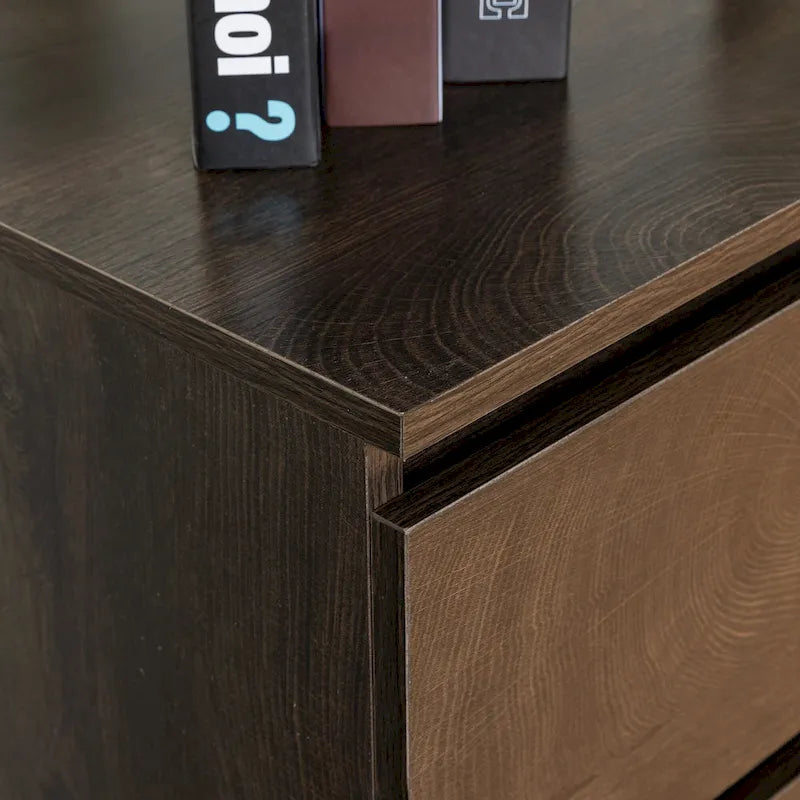 Mueble de almacenaje de 6 cajones marrón/gris/gris oscuro, montaje para 1 persona