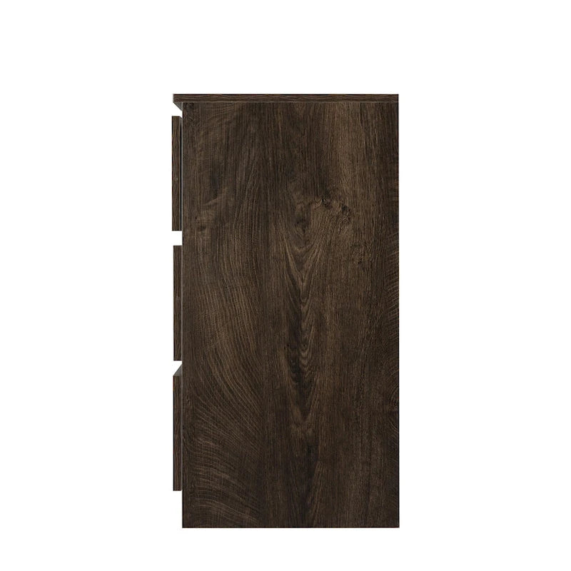 Mueble de almacenaje de 6 cajones marrón/gris/gris oscuro, montaje para 1 persona