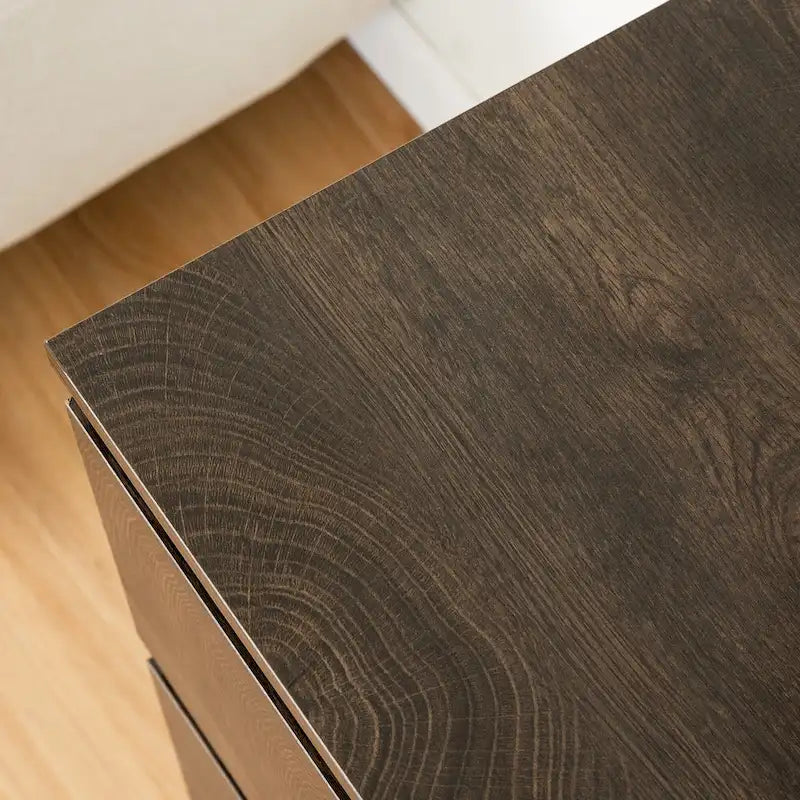 Mueble de almacenaje de 6 cajones marrón/gris/gris oscuro, montaje para 1 persona