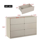 Mueble de almacenaje de 6 cajones marrón/gris/gris oscuro, montaje para 1 persona