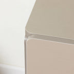 Mueble de almacenaje de 6 cajones marrón/gris/gris oscuro, montaje para 1 persona