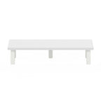 Soporte elevador de monitor blanco, estilo tubo, para 1 persona
