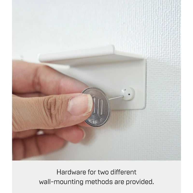 Soporte de pared para teléfono, blanco/negro, de acero, para un solo usuario
