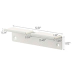 Soporte de pared para teléfono, blanco/negro, de acero, para un solo usuario