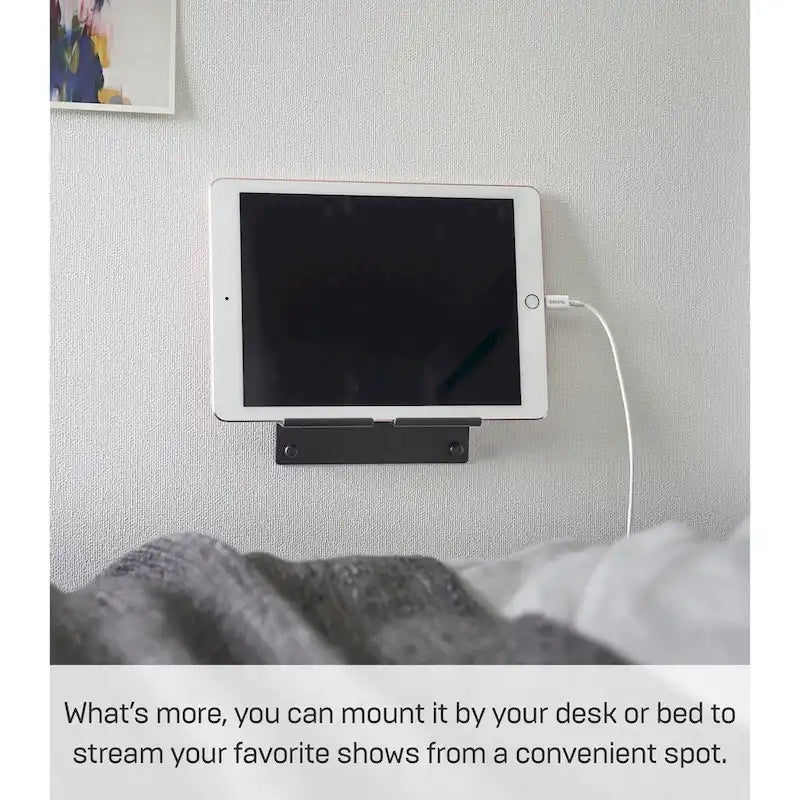 Soporte de pared para teléfono, blanco/negro, de acero, para un solo usuario