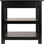 Soporte para impresora de 2 estantes con cajón (Nogal/Blanco/Negro) – 1 persona