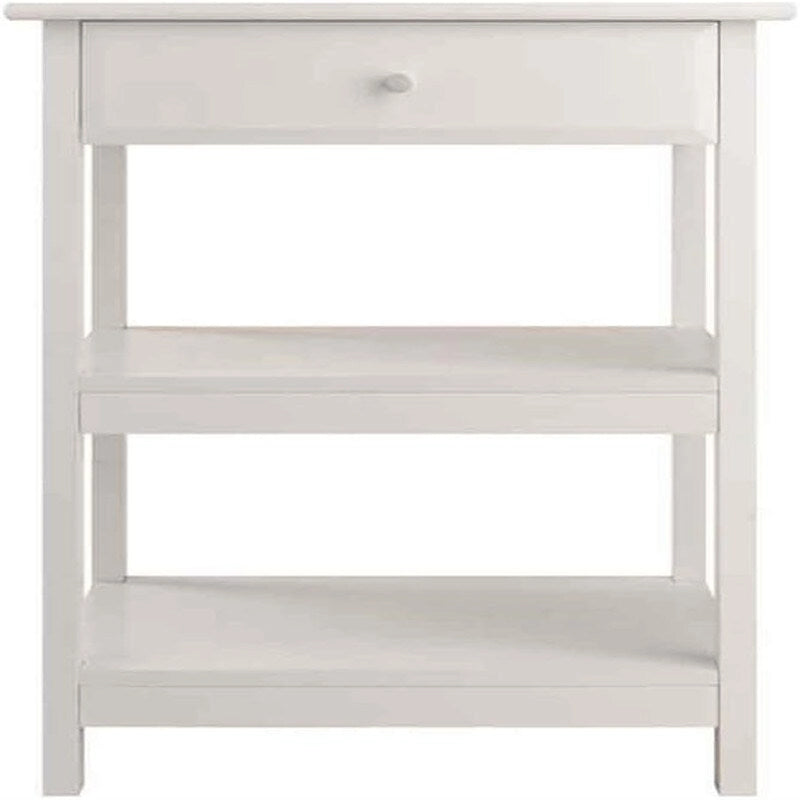 Soporte para impresora de 2 estantes con cajón (Nogal/Blanco/Negro) – 1 persona