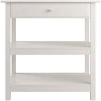 Soporte para impresora de 2 estantes con cajón (Nogal/Blanco/Negro) – 1 persona